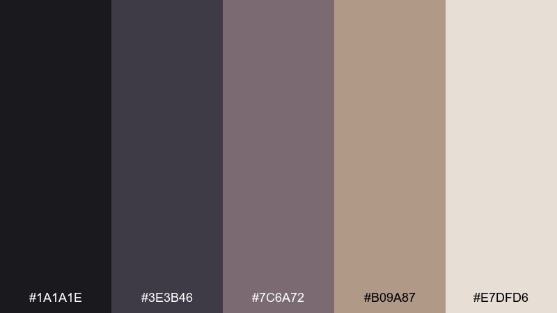 desaturated carnival dystopian color palette with hex codes