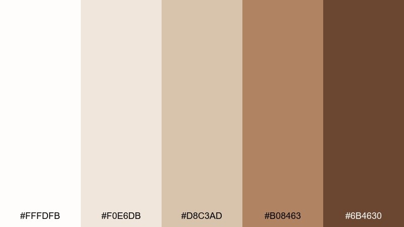 desert cotton color palette with hex codes