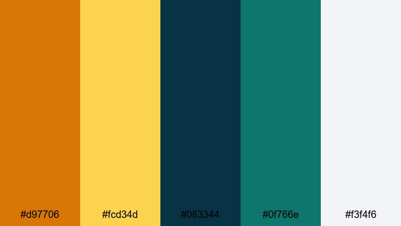 desert deep sea color palette with hex codes