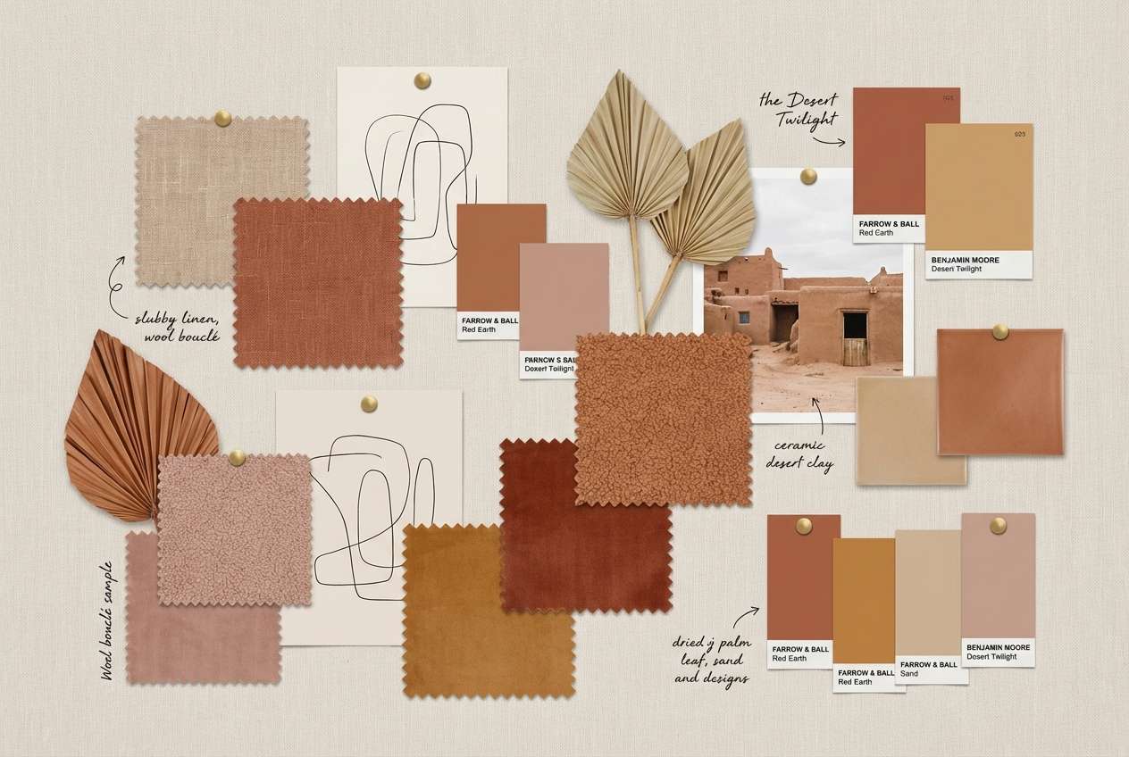 desert home mood board