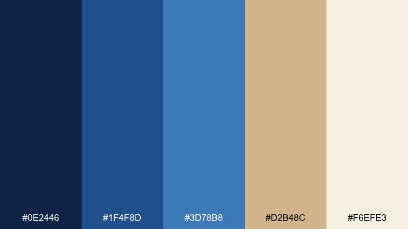 desert lapis lapis lazuli color palette with hex codes