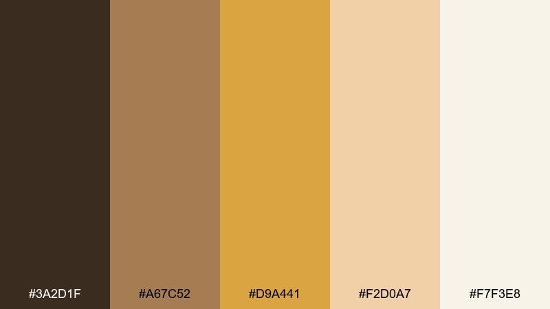 desert mirage gradient color palette with hex codes