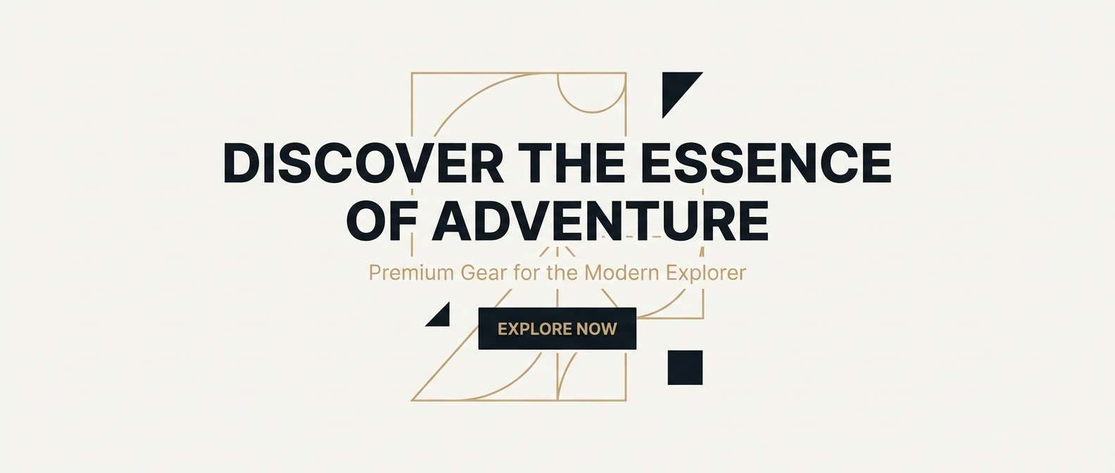 dark hero ui with tan