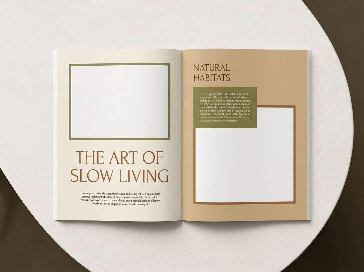 editorial spread layout