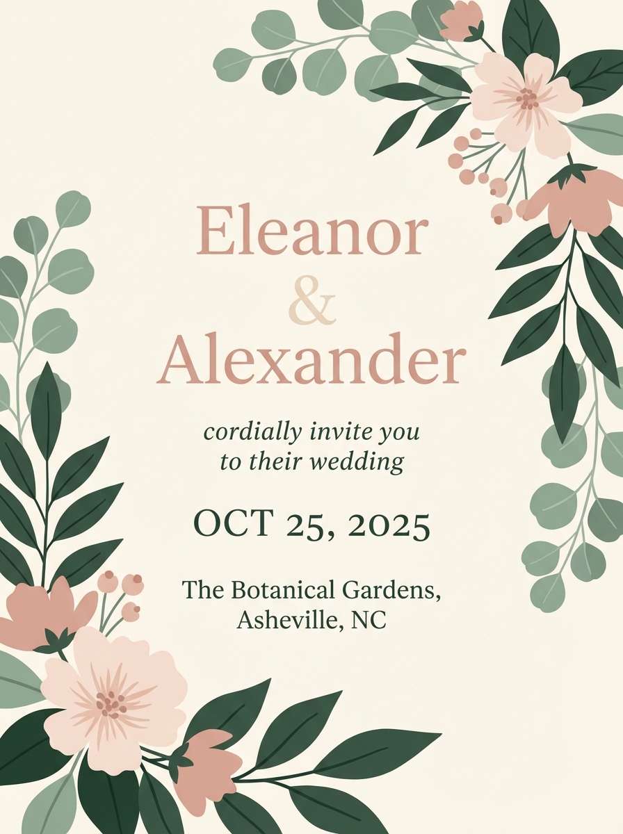 wedding invitation design