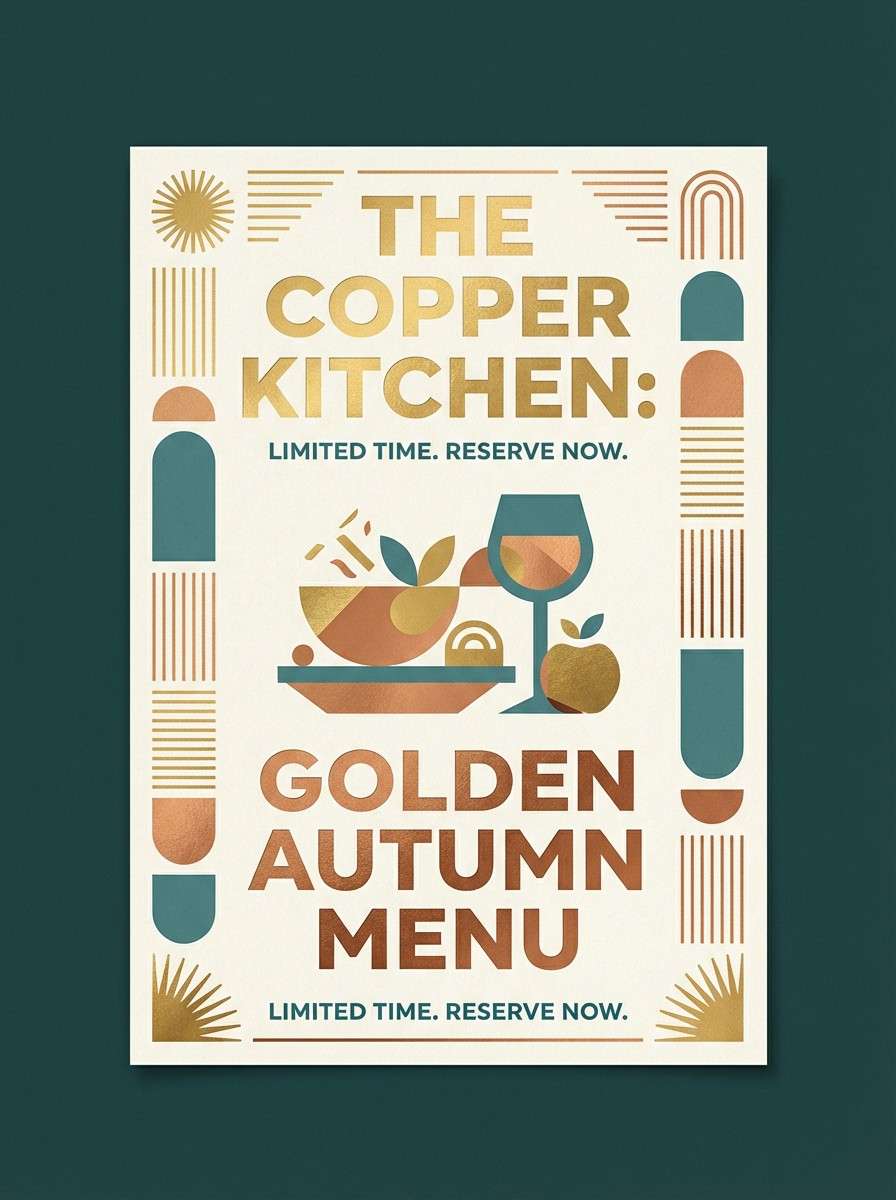 restaurant promo flyer