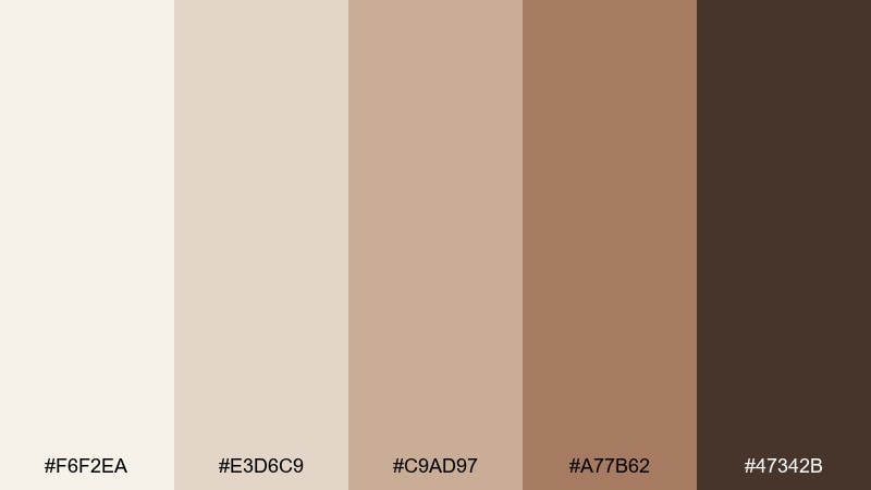 desert pearl dusk pearl color palette with hex codes