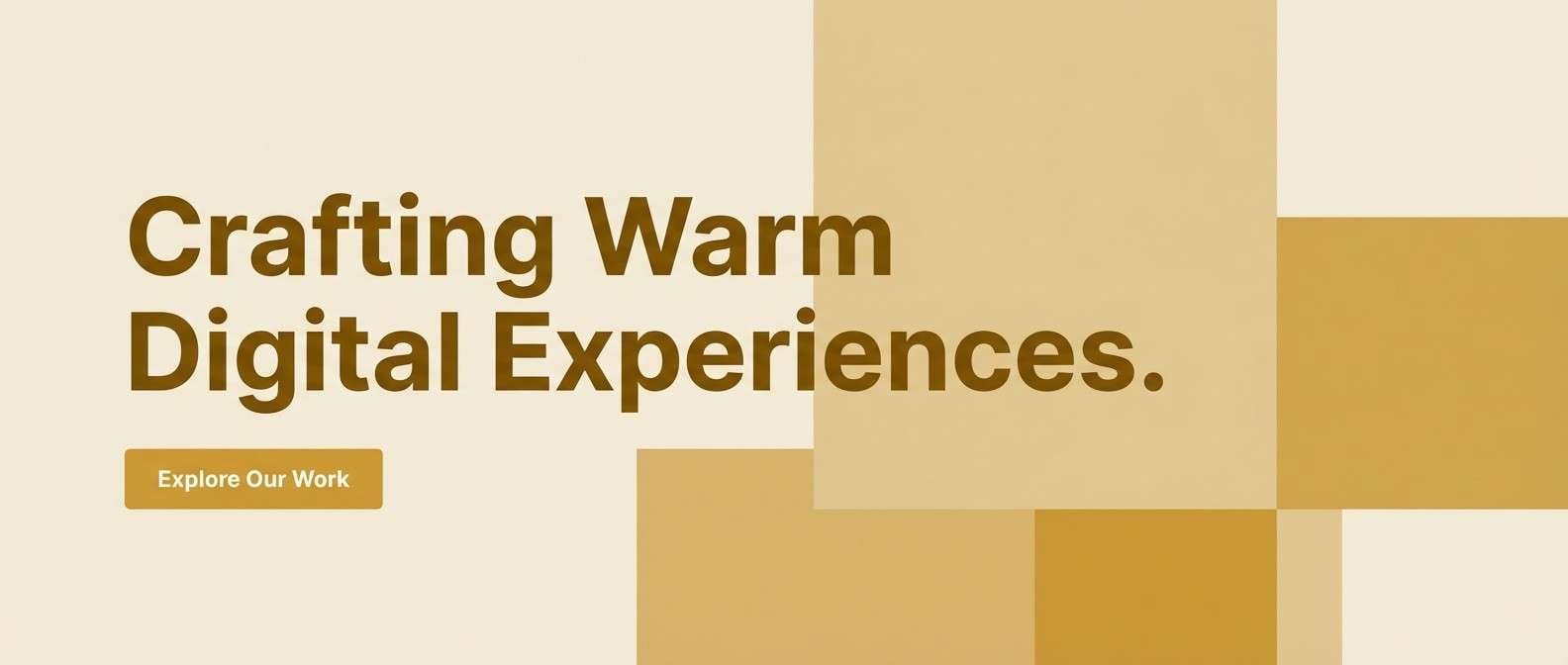 warm landing page hero