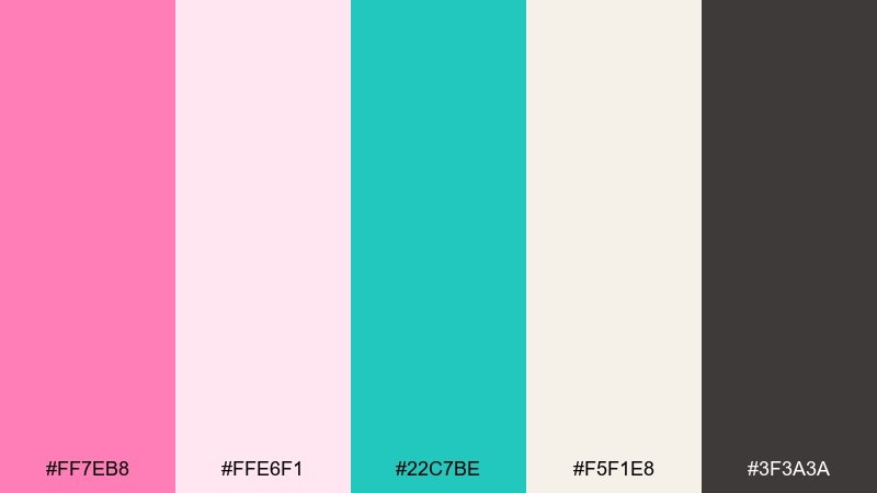 desert shell tide color palette with hex codes