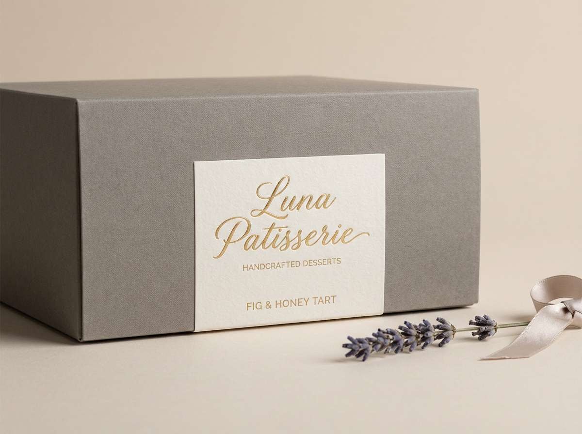 dessert packaging studio shot