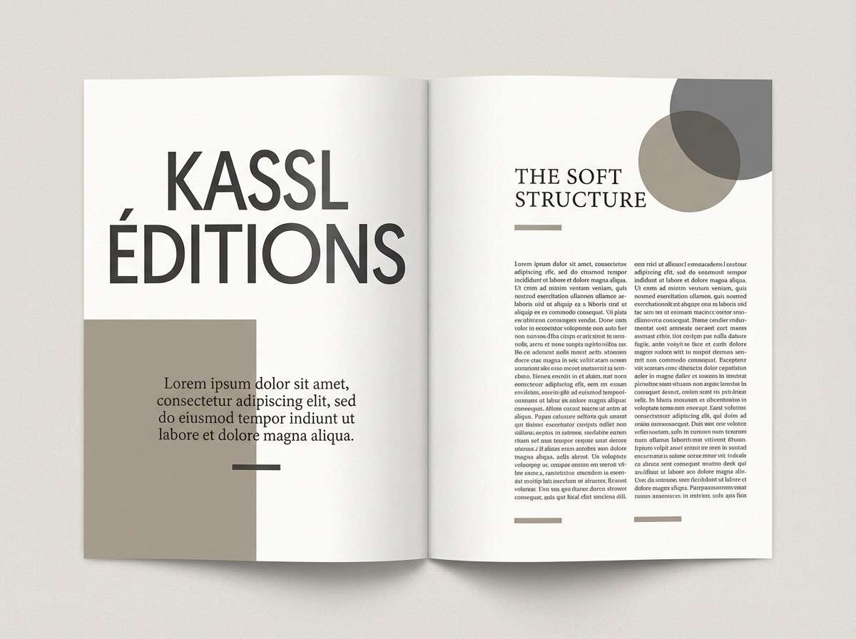 minimal editorial layout