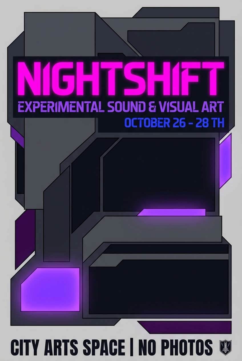 electronic night poster