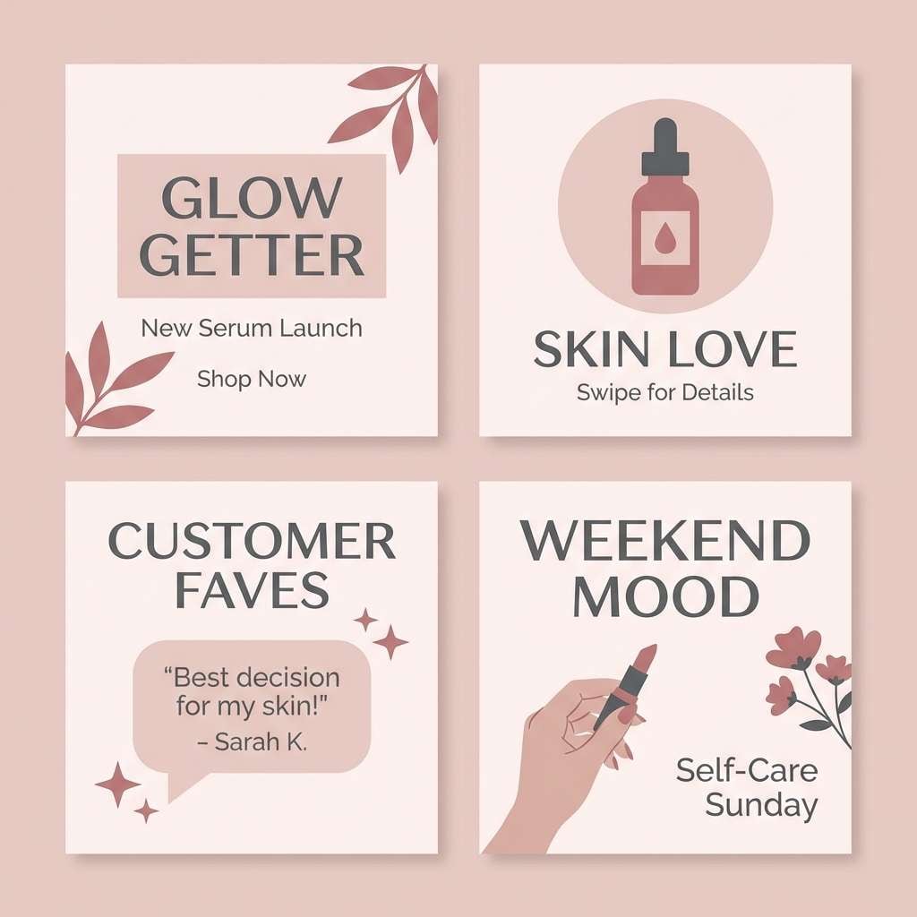 beauty social templates