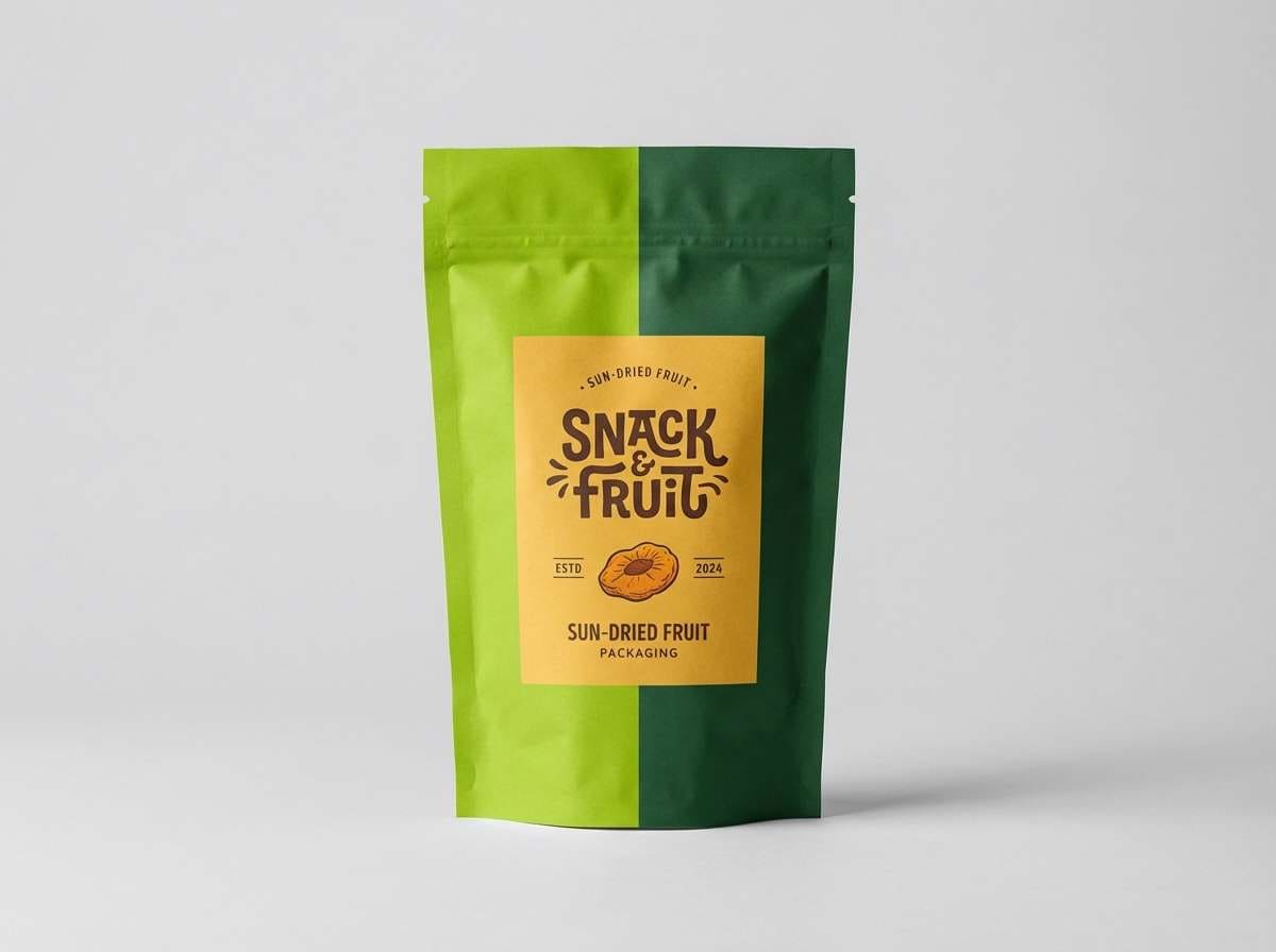 snack pouch mockup