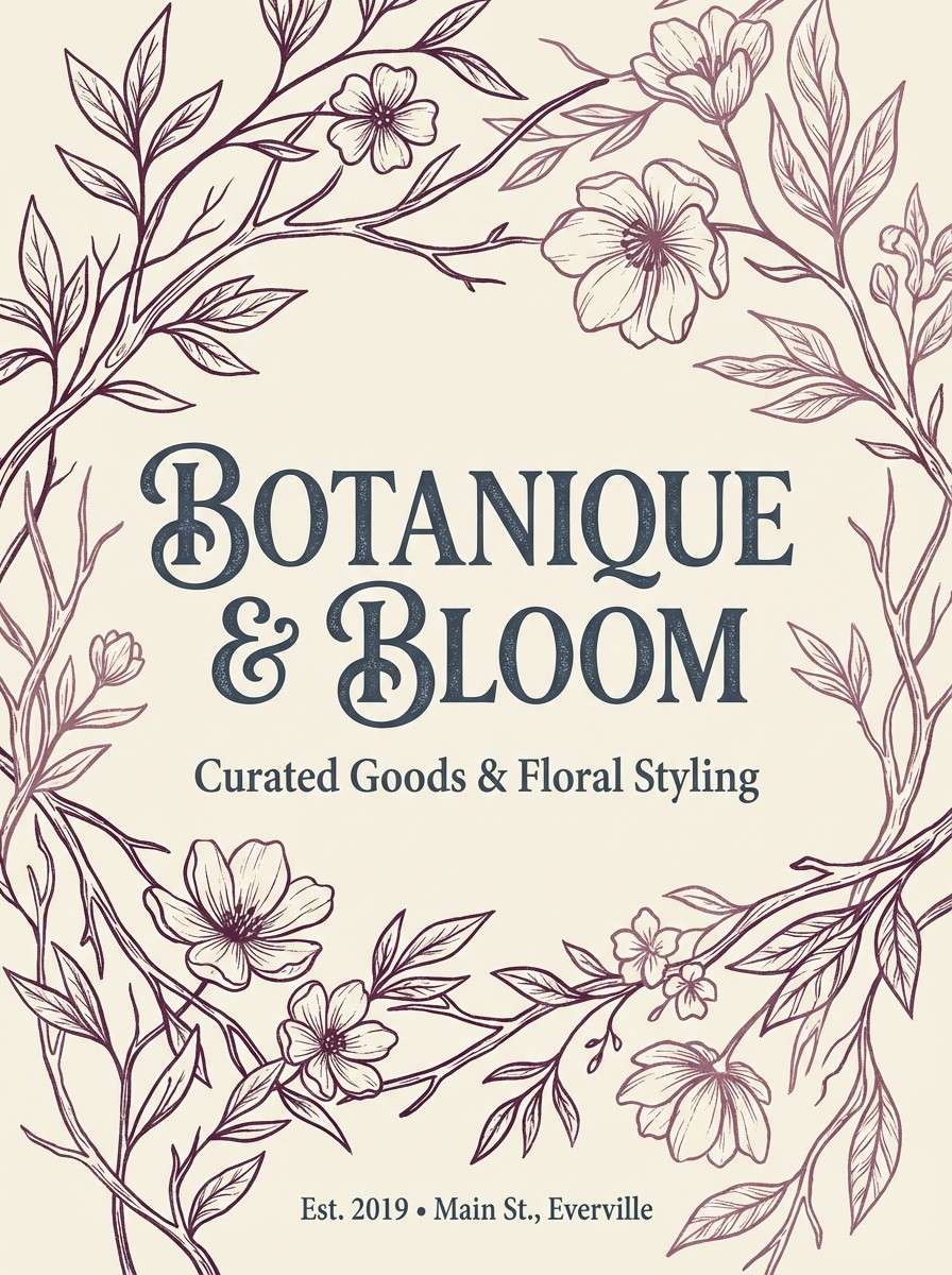 boutique poster layout