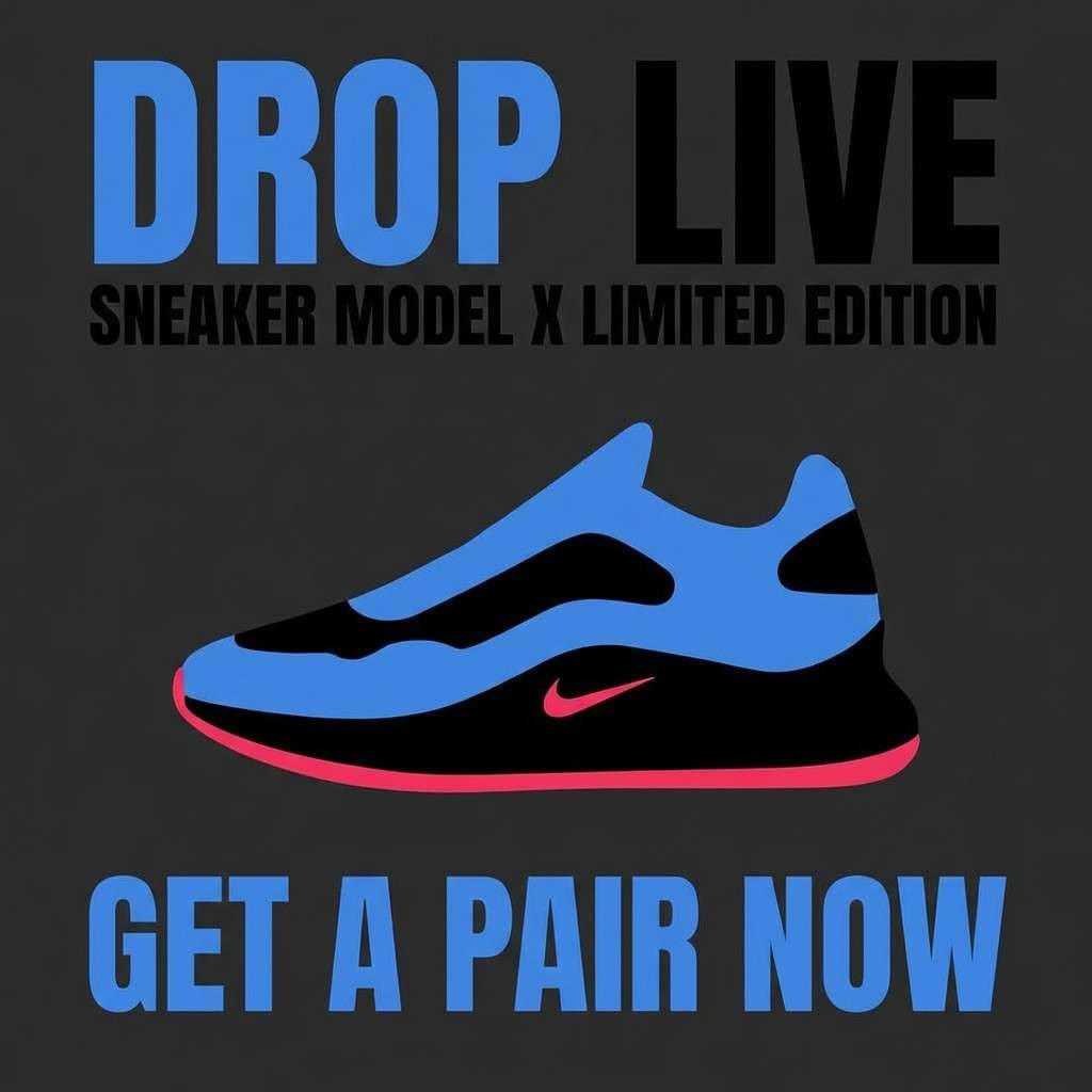 sneaker drop ad