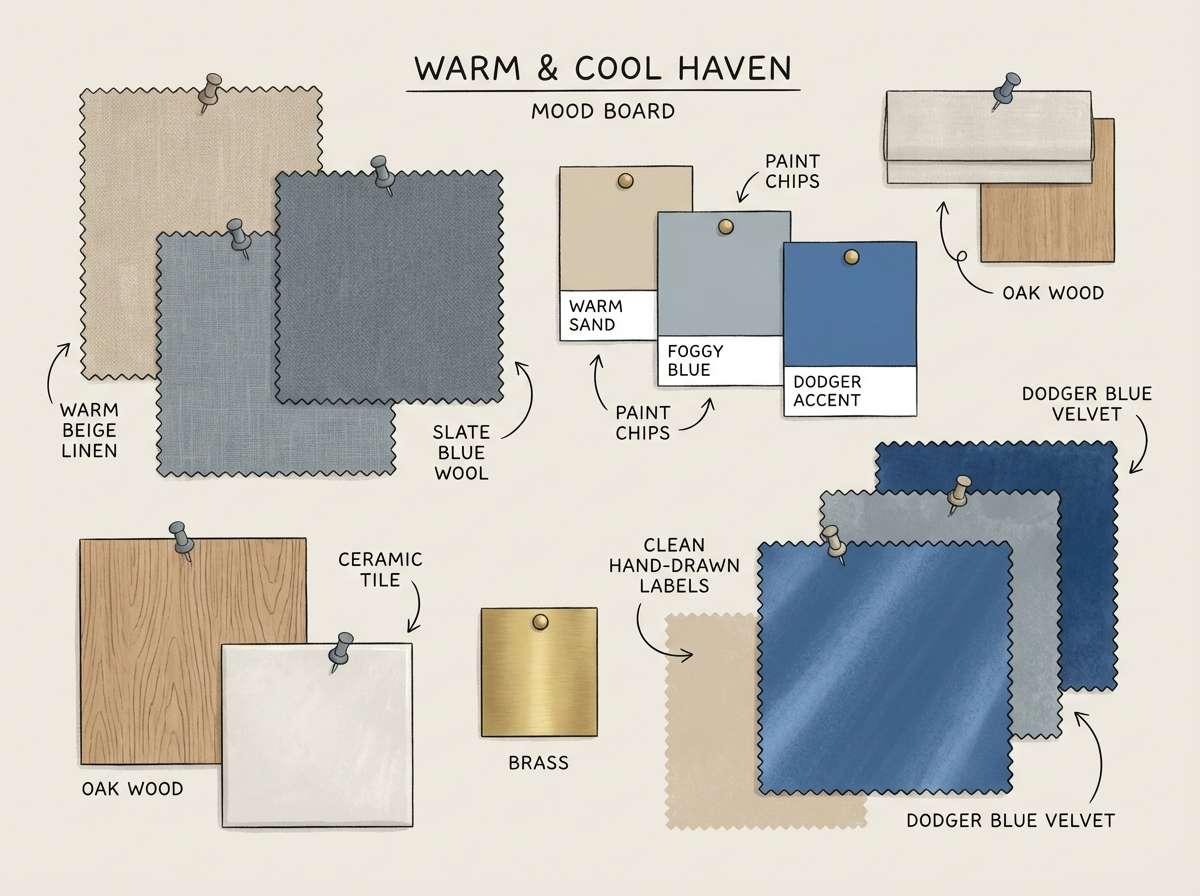 interior color mood board