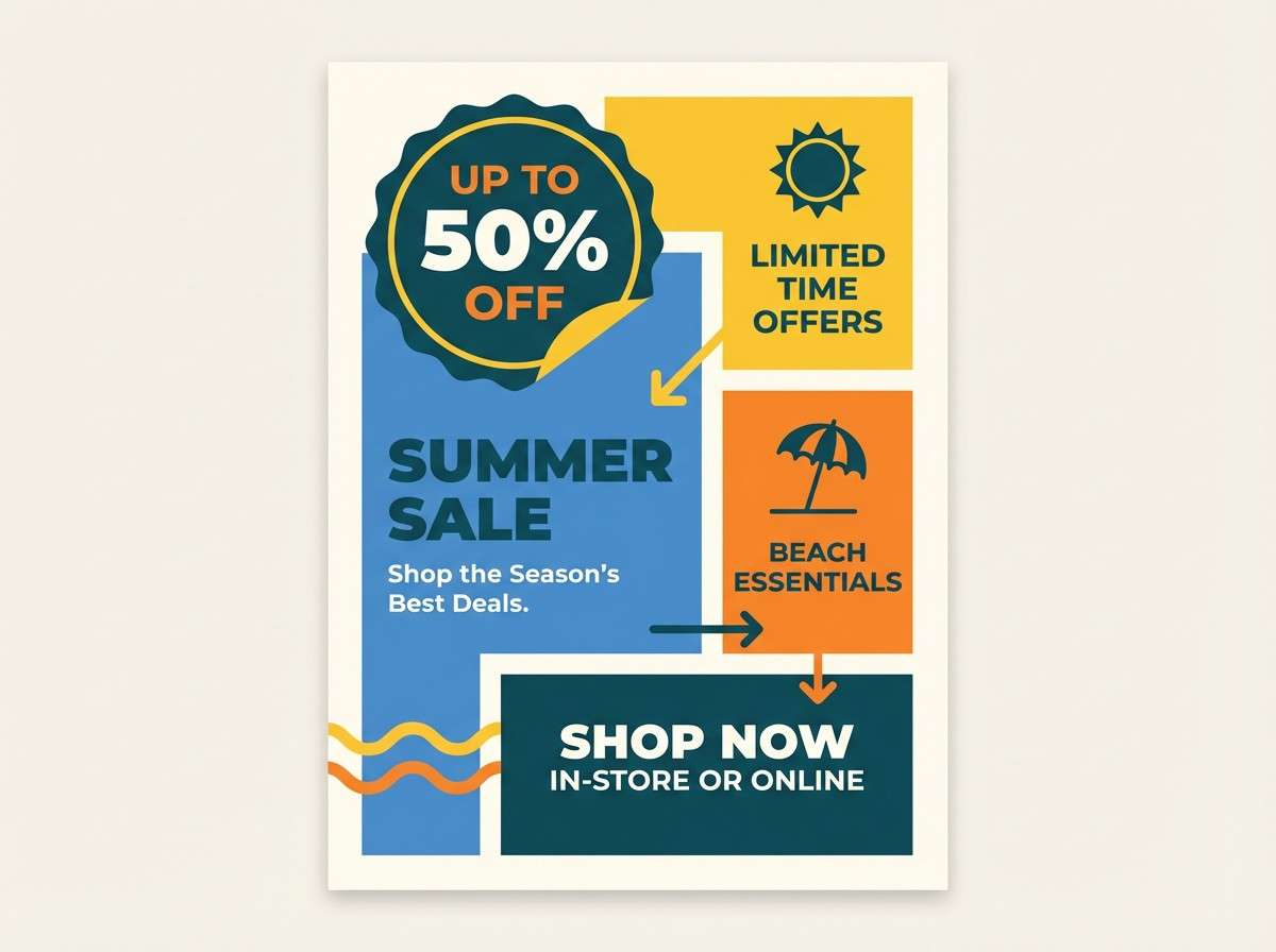 summer sale flyer