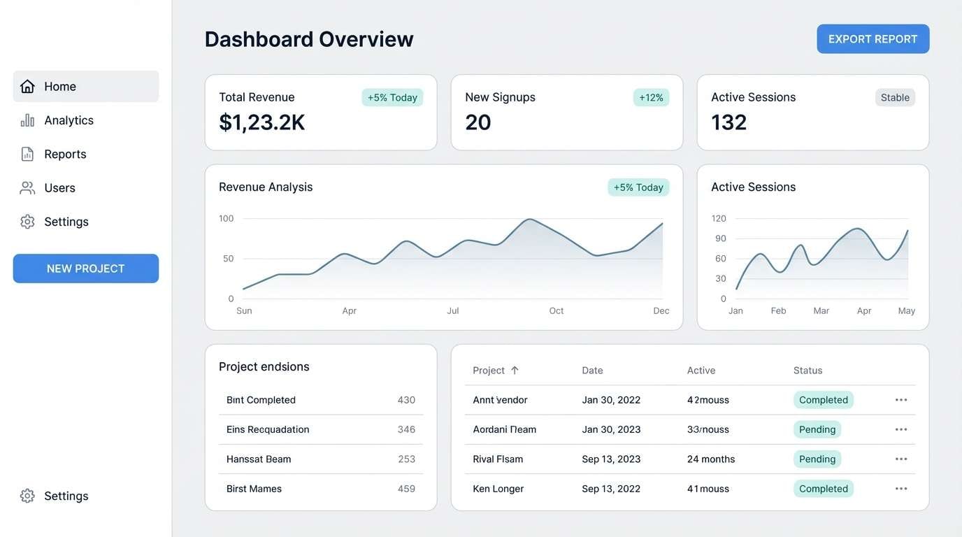 saas dashboard ui