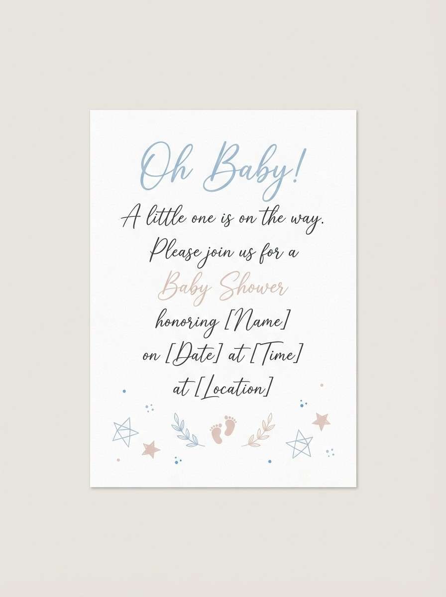 baby shower invitation
