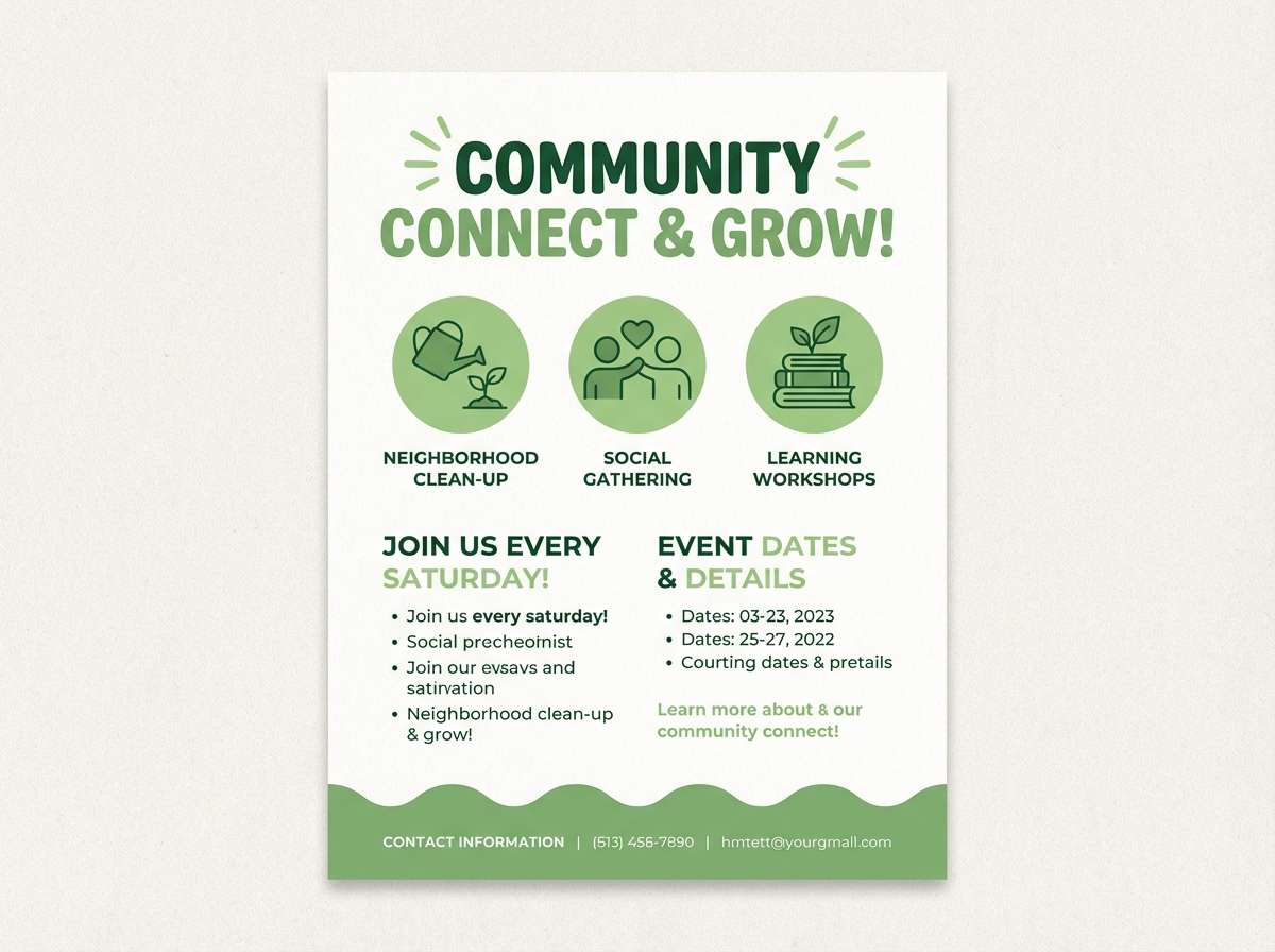 sprout green community flyer