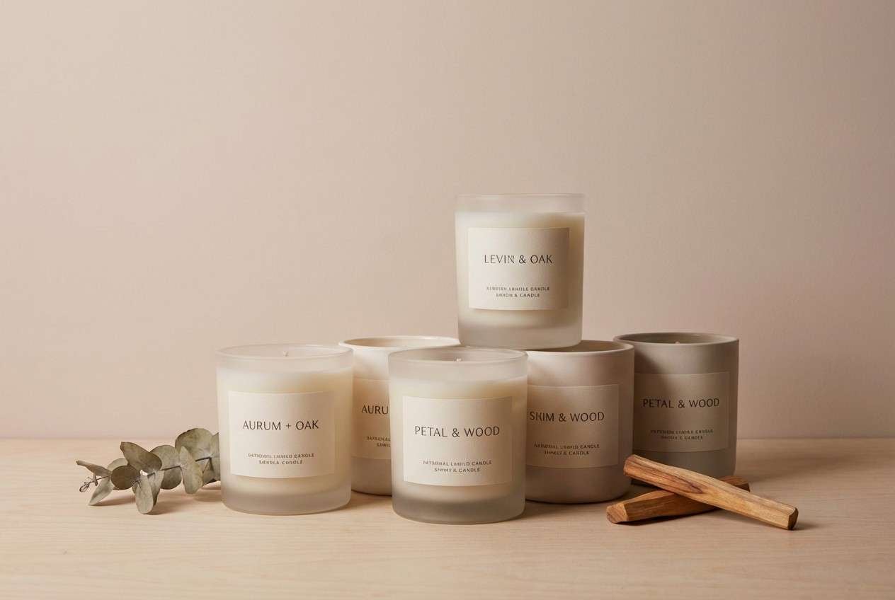 blush candle packaging
