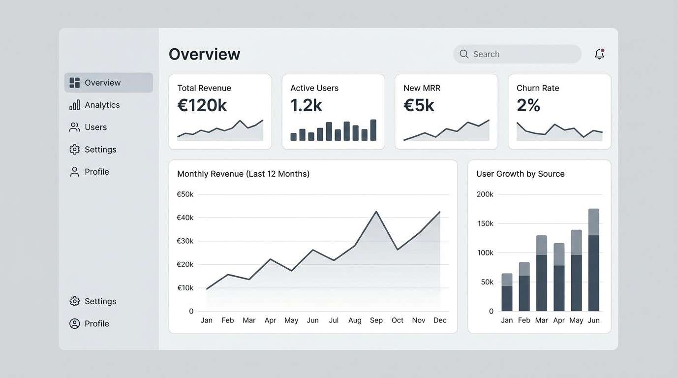 pearl saas dashboard ui