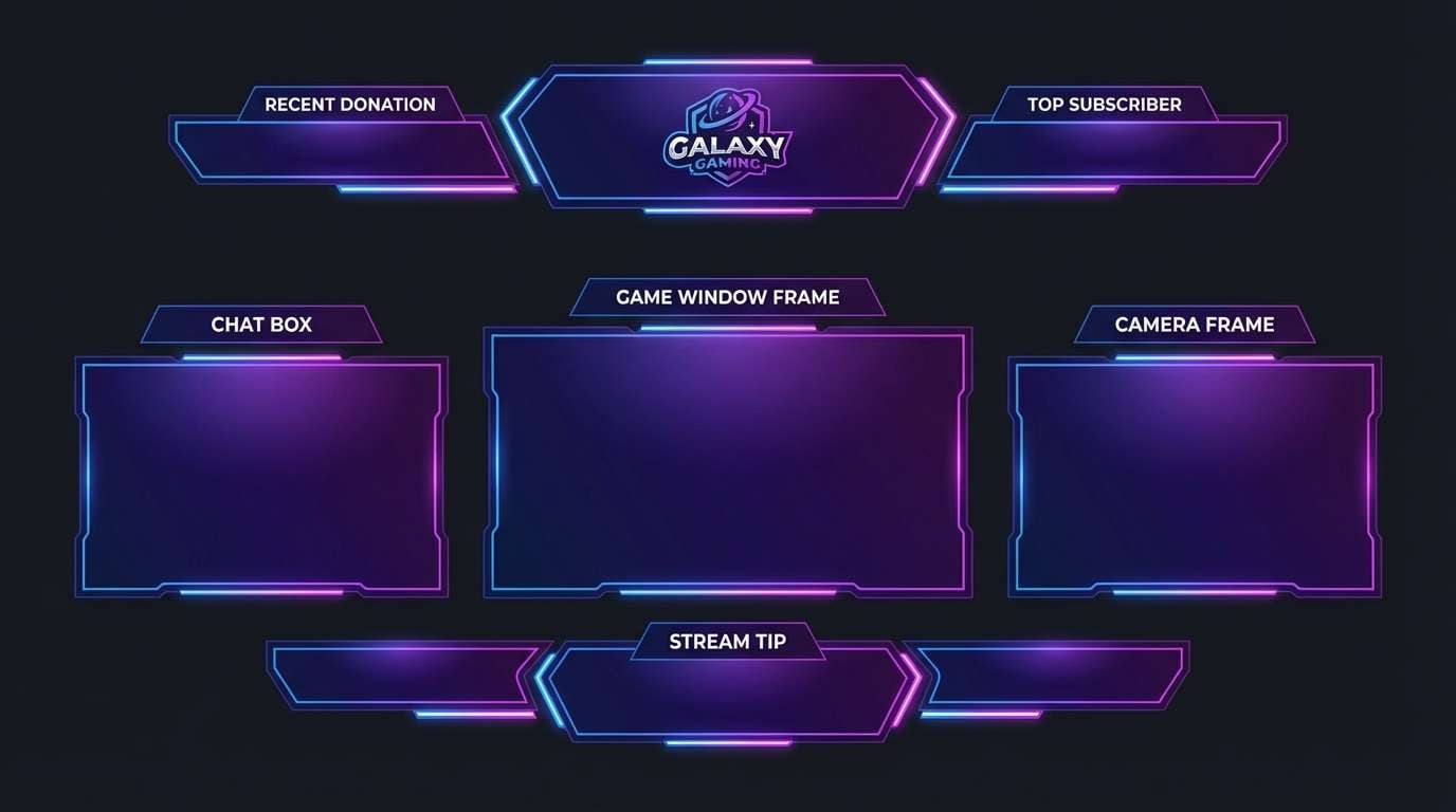 galaxy violet stream overlay