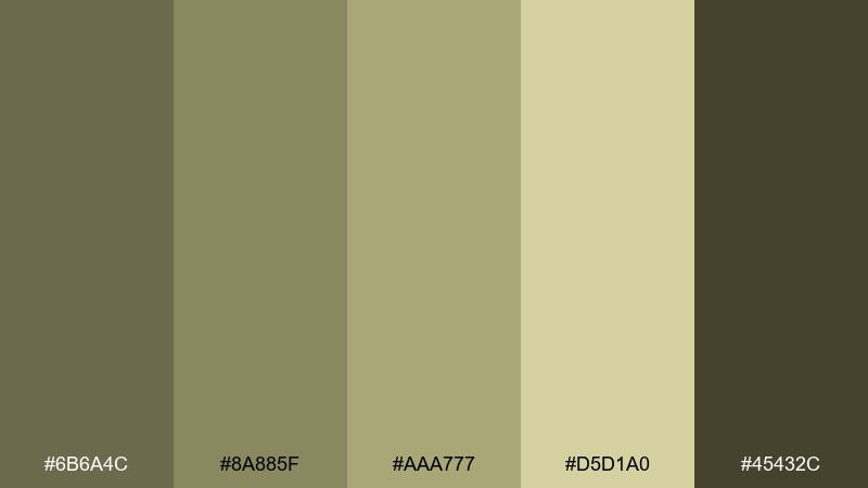 dune patrol drab color palette with hex codes