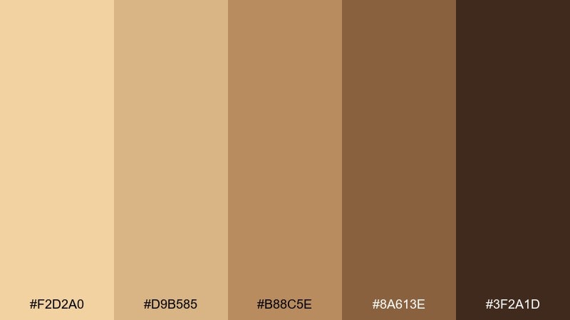 dune spice color palette with hex codes