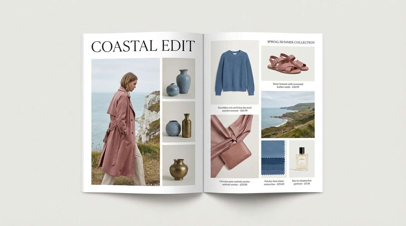 lifestyle lookbook spread