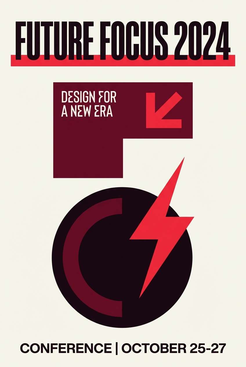 announcement poster red