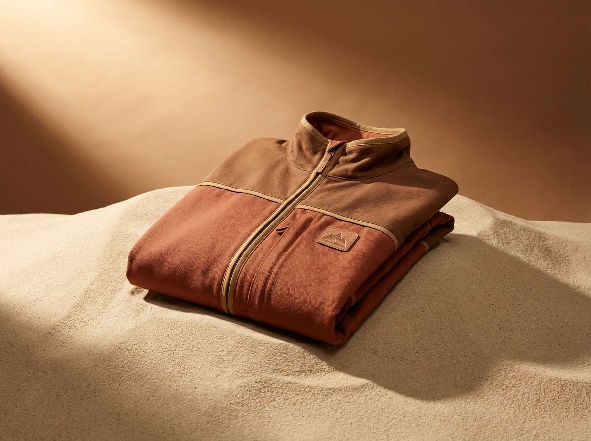 outdoor apparel in canyon tones
