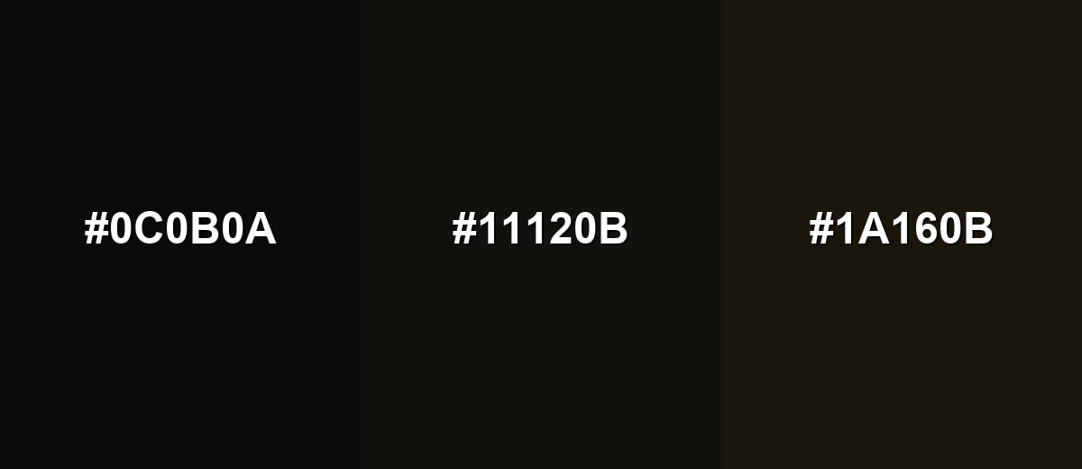 analogous color for ebony-color