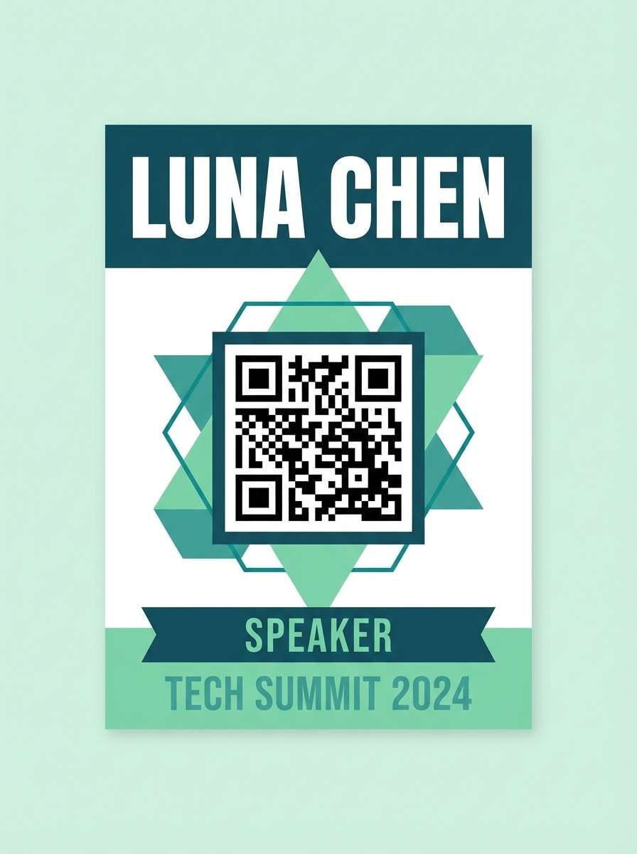 conference badge design