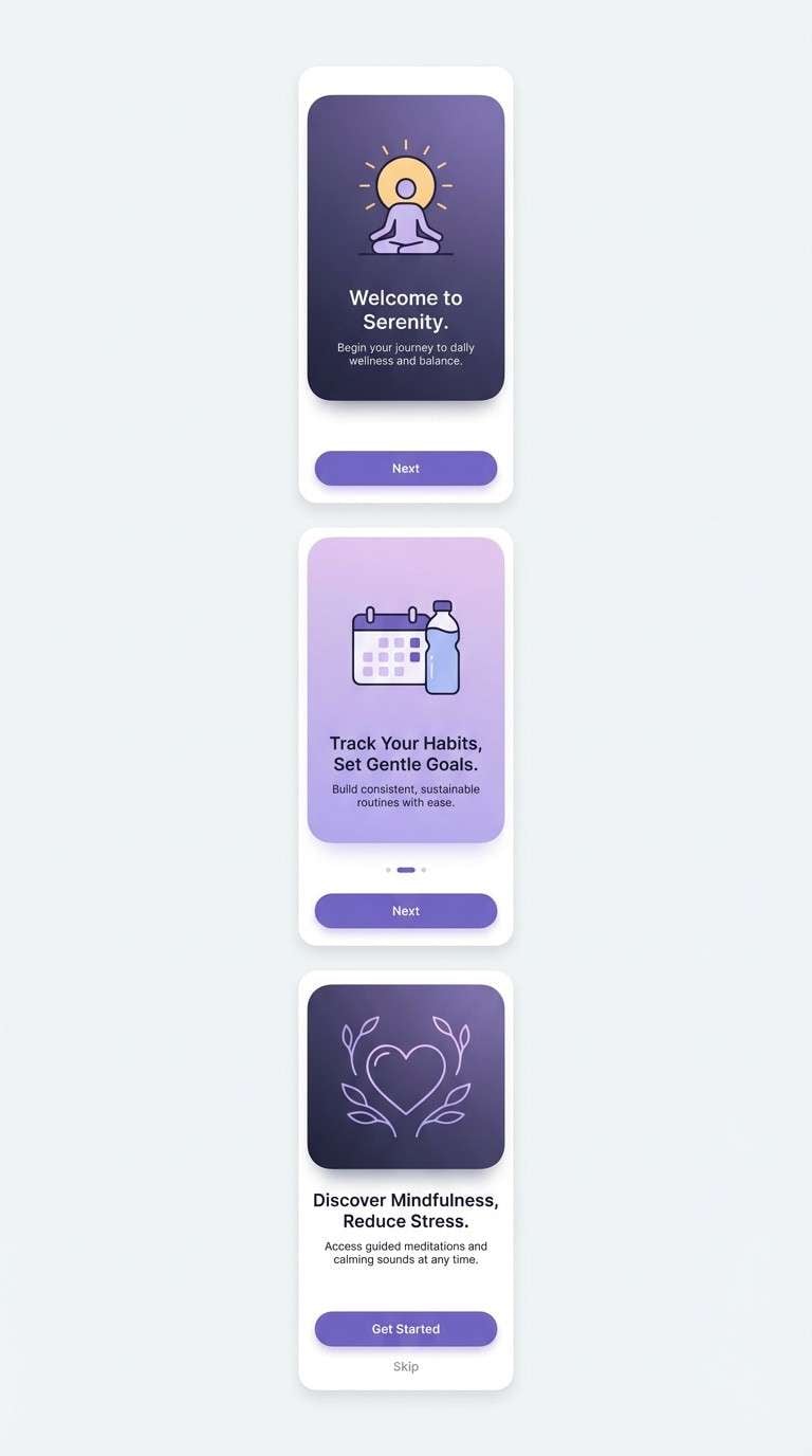 wellness app onboarding