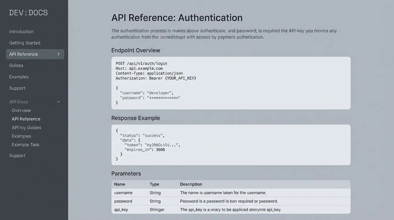 developer docs website