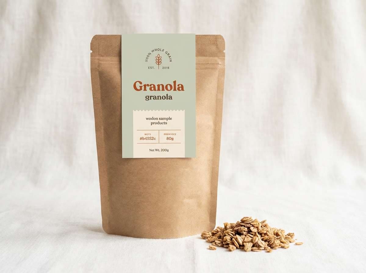 eco packaging with sage accents