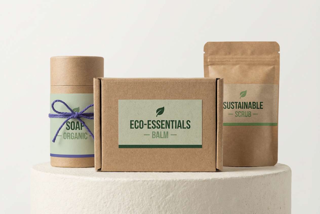 eco packaging mockup