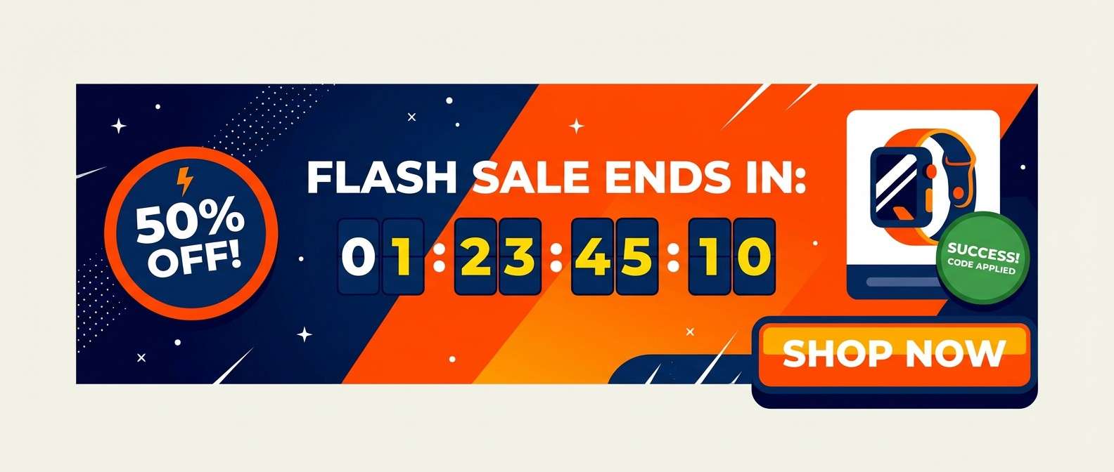 flash sale hero banner