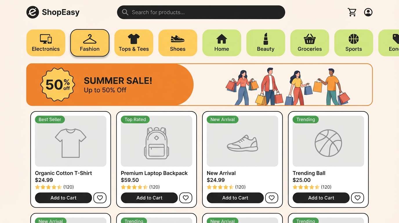 ecommerce ui chips