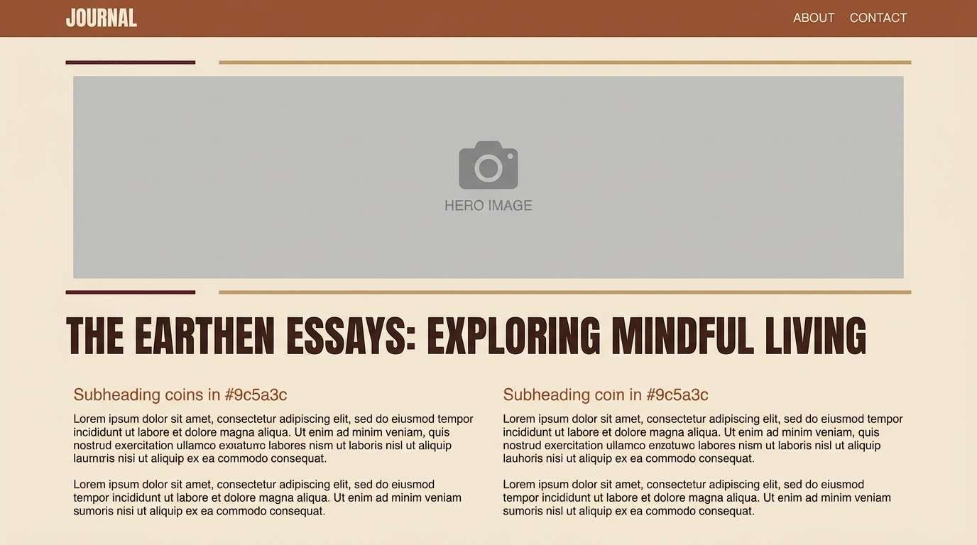 editorial blog template