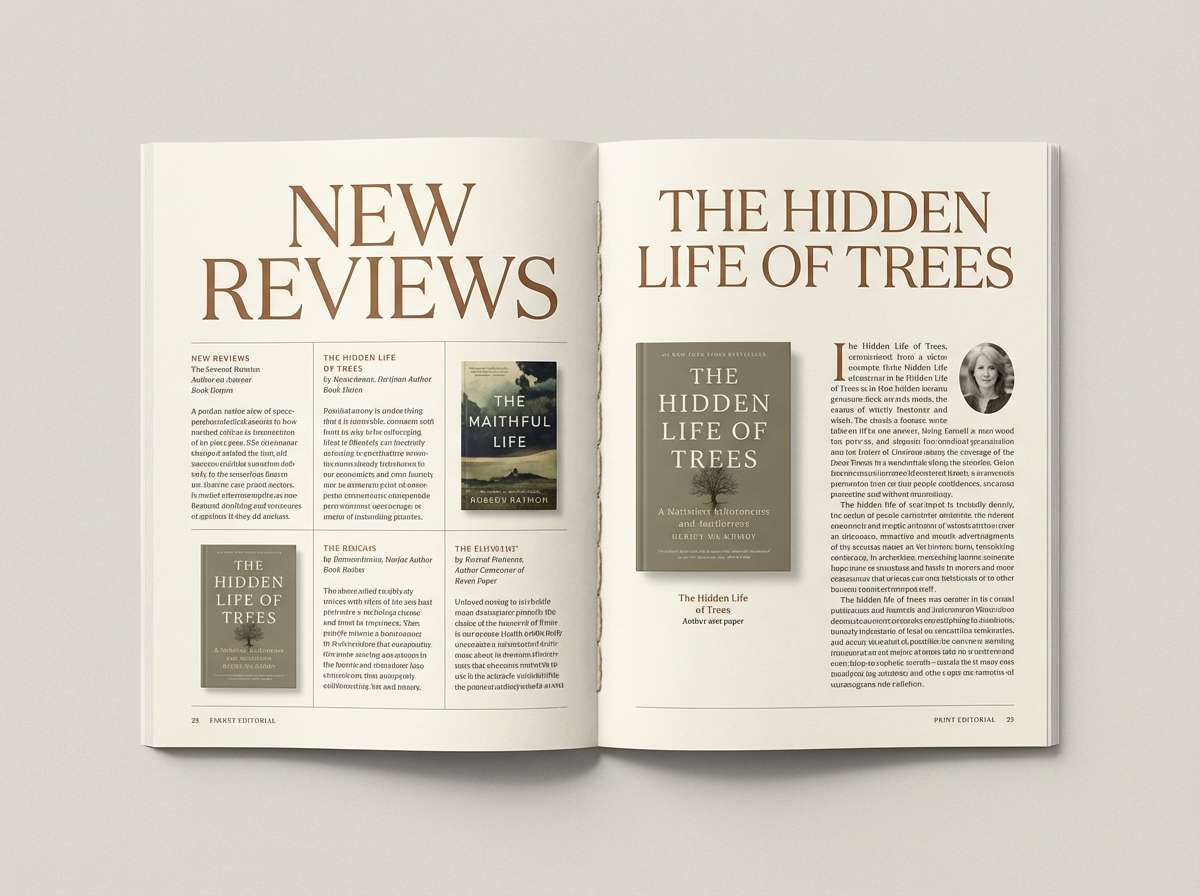 book review editorial spread