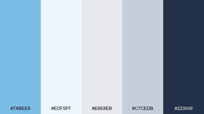 editorial calm color palette with hex codes