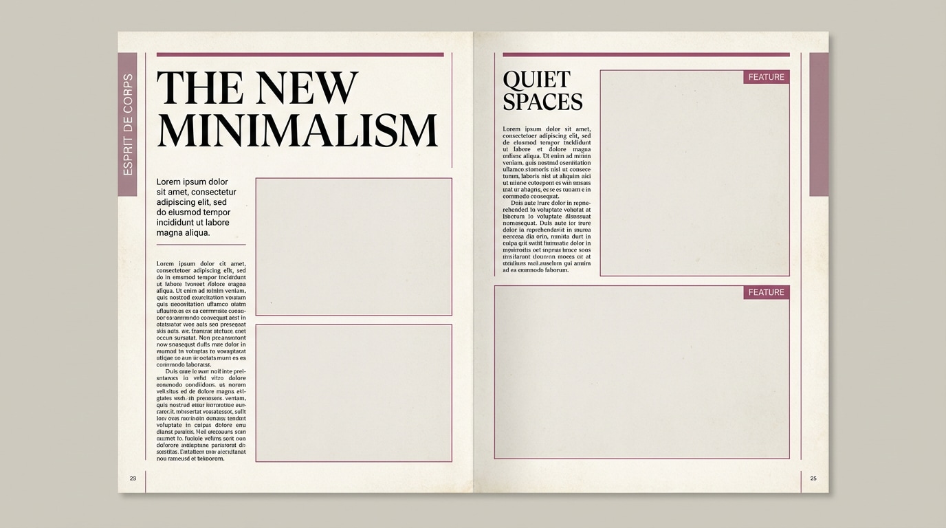 editorial spread layout