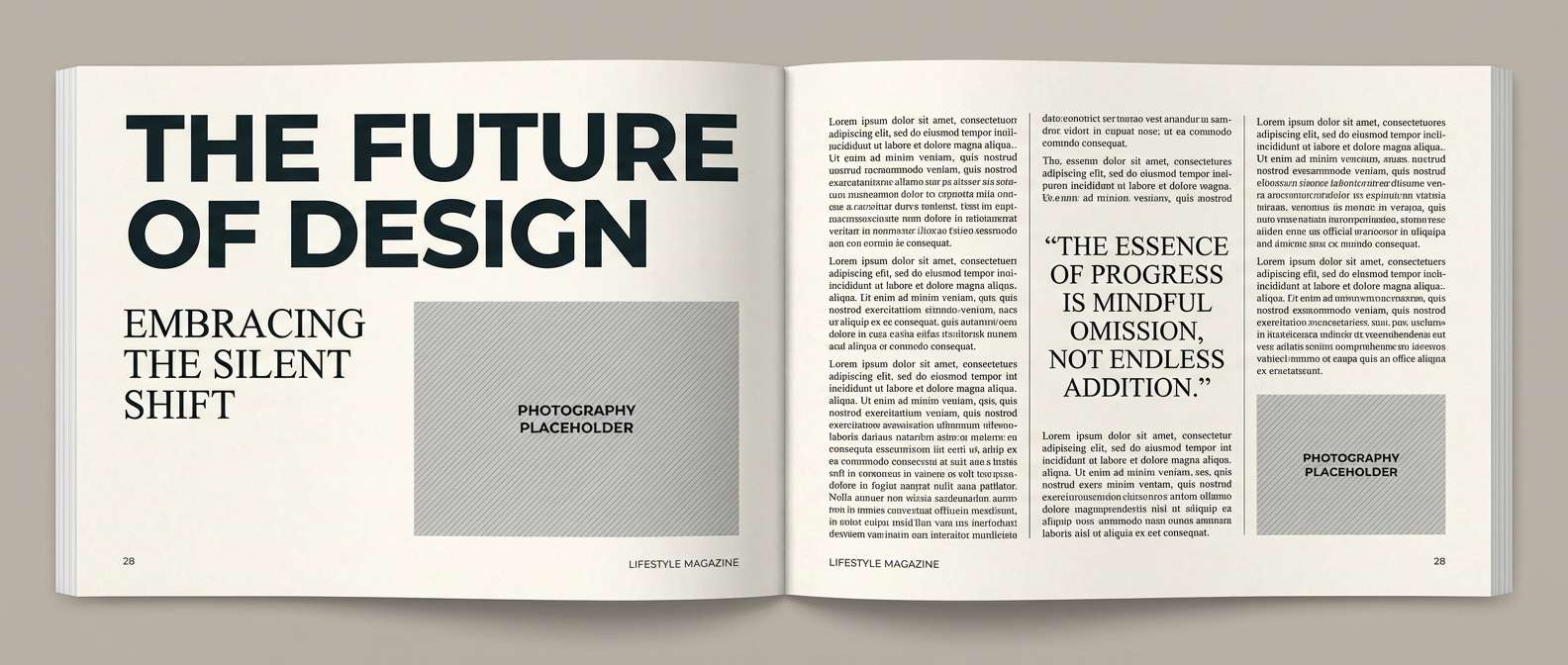 editorial report spread