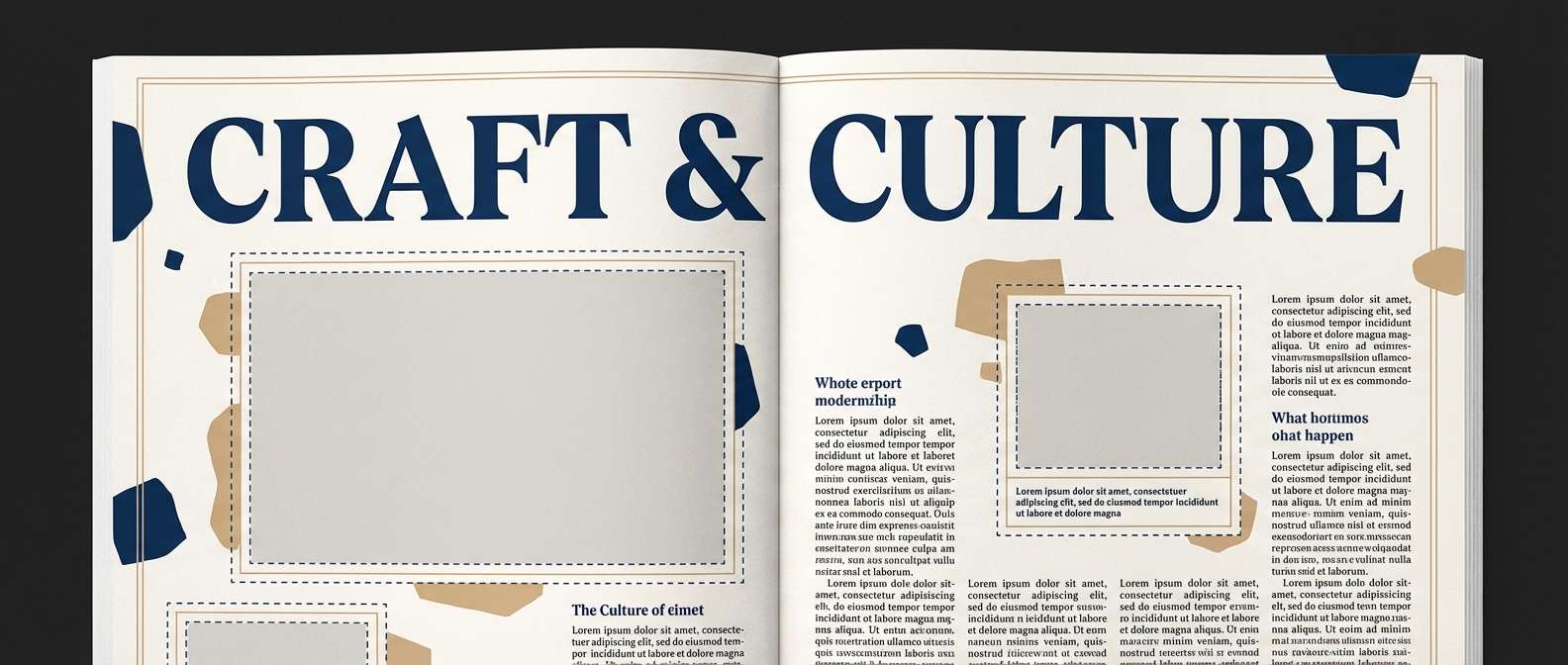 editorial magazine spread