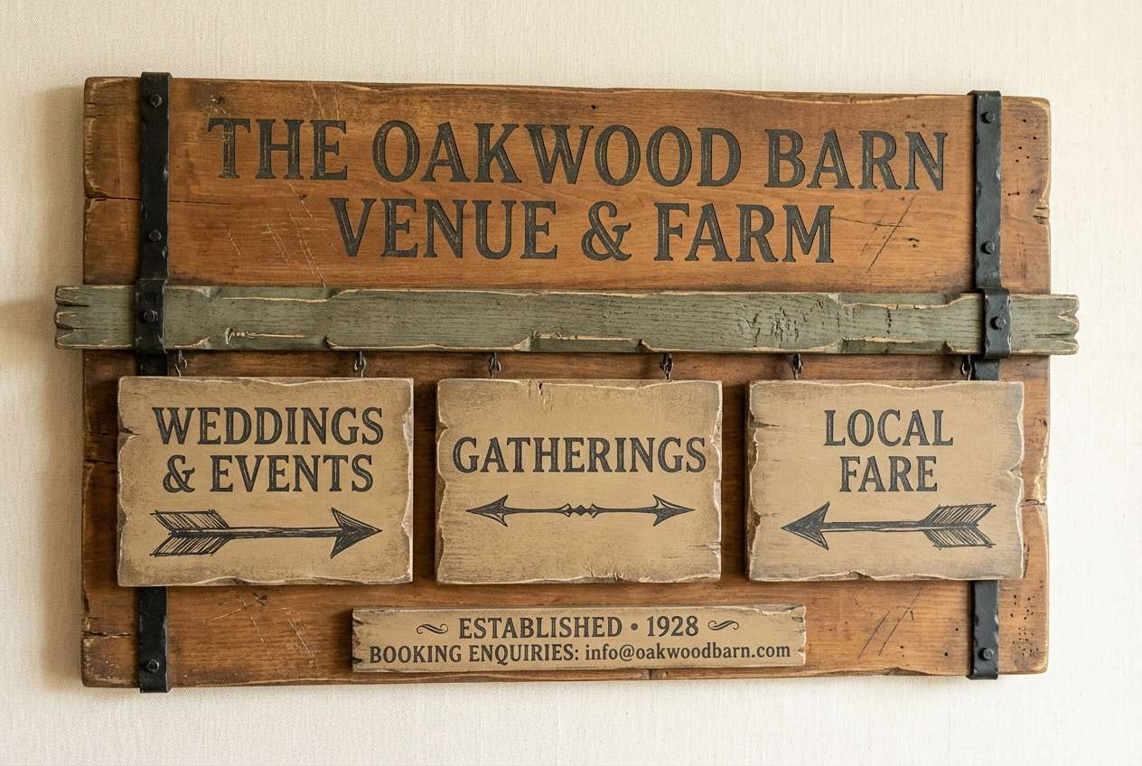 venue sign design