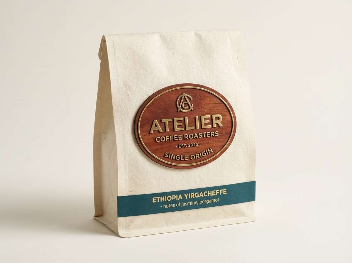 mahogany coffee bag packaging