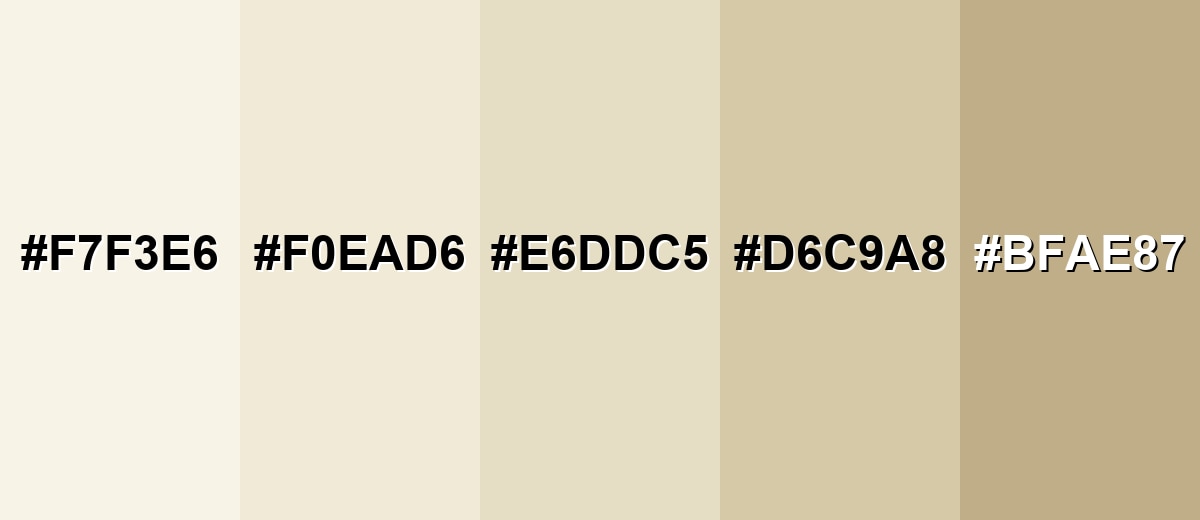 shades and variations of eggshell-color